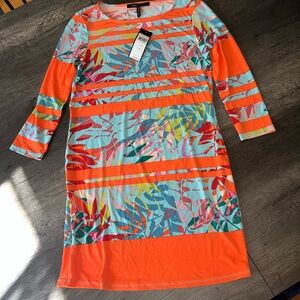 BCBG NWT Colorful Patterned Dress xs